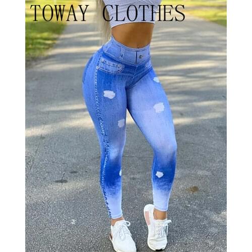 Plain Solid Color High Waist Cutout Ripped Active Pants Skinny Chic Summer Autumn Women Long Pants