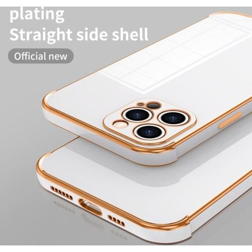 Luxury Plating Soft Silicone Phone Case For iPhone 12 11 Pro Max X XS XR 7 8 Plus SE 2020 Shockproof Camera Protection Cover