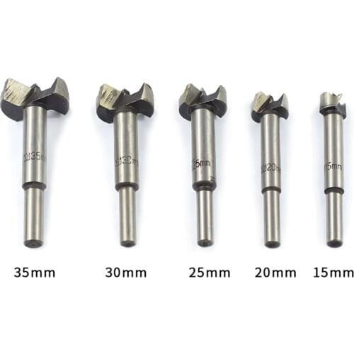 1pc 15/20/25/30/35mm Wood Drill Bit Self Centering Hole Saw Cutter Wood Hole Drilling Tools Forstner Drill Bit