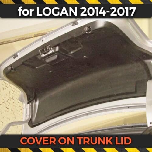 Protective cover on trunk lid for Renault Logan II 2014-2017 plastic ABS guard cover pad scuff sill styling car styling tuning