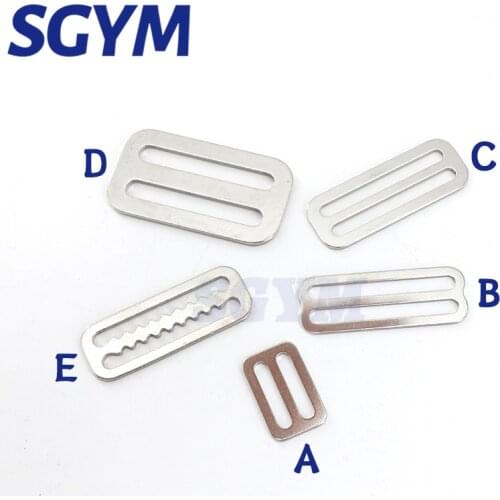 1 Pcs Scuba Swimming Dive 316 Stainless Steel Diving Keeper Rings Webbing Strap buckle BCD Accessories for Weight Belt