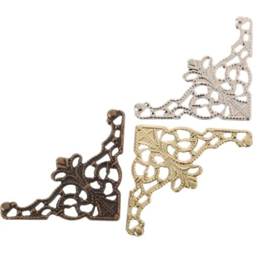 10pcs Decorative Corner Protectors 36mm for Jewelry Box Chest Gift Wine Wooden Case Book Scrapbook Photo Album