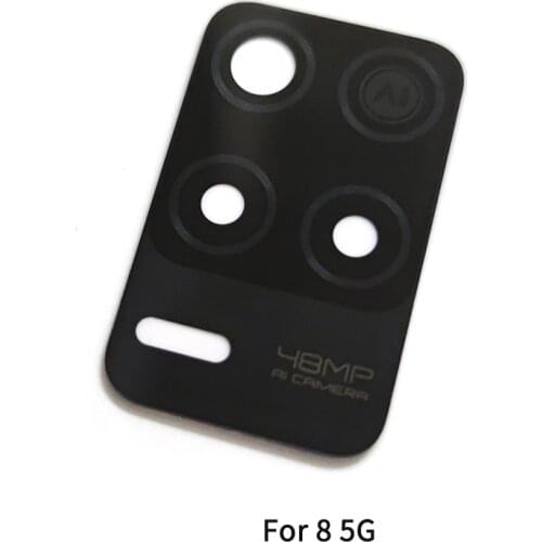 10PCS Camera Lens For Oppo Realme 8 5G / V13 5G Back Rear Camera Glass Cover With Adhesive Sticker Repair Parts