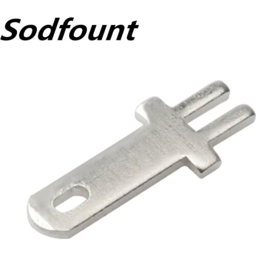 100pcs 2.8 Inserts Plug Spring Terminal PCB Solder lug type thickness 0.5mm 0.8mm two legs,PCB welding sheet Terminals