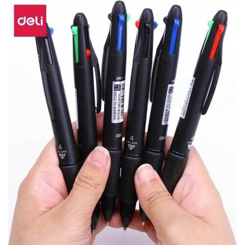 2pcs/lot Multicolor Ballpoint Pens 4-in-1 Retractable Ballpoint Pens 4 Vivid Colors Ball Pen Best for Smooth Writing Gift