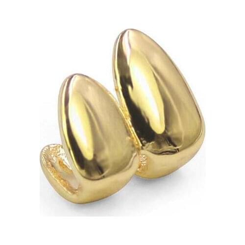 2pcs Teeth Whitening Perfect Smile Comfort Fit Flex Temporary Crown Teeth Anterior falsh Teeth gold Dentures kit