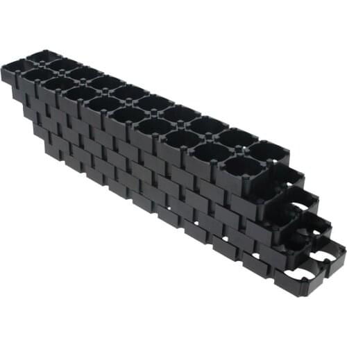 5/10/20pcs ABS Battery Box Accessories Applicable Model 18650 2*10/3*3/3*4/3*5/3*6/3*7/3*8 Bracket Spacing 19mm Aperture 18.5mm