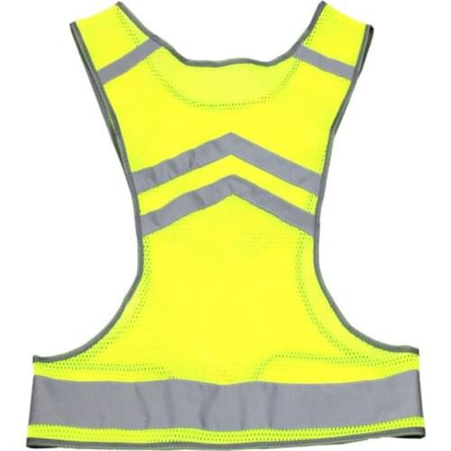 Safety Vests Fluorescent Yellow Arrow Pattern LED Luminous Reflective Night Running Vest Riding Vest Outdoor Sports Vest