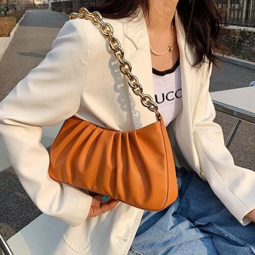 Brand Designer Fashion Womens Chain Small Crossbody Shoulder Bag 2021 Summer Handbags Purses High Quality PU Leather Totes