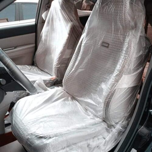 3 Pcs/set Disposable Seat Cover Steering Wheel Cover Gear Lever Cover Universal Decoration Vehicle Ornament Car Repair