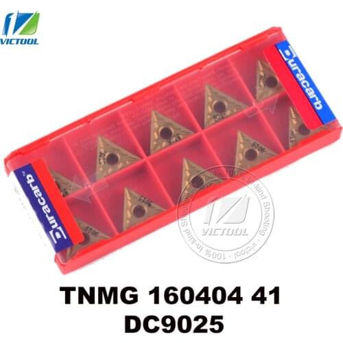 Duracarb TNMG160404 -41 DC9025 for semi-finishing finishing P15 ~ P35 steel tungsten carbide turning insert CNC tool TNMG 160404
