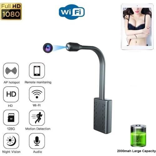Flexible USB Wireless IP HD 1080P Camera PIR Human Body Induction Wakeup Video Surveillance App Remote Monitoring 2000mah