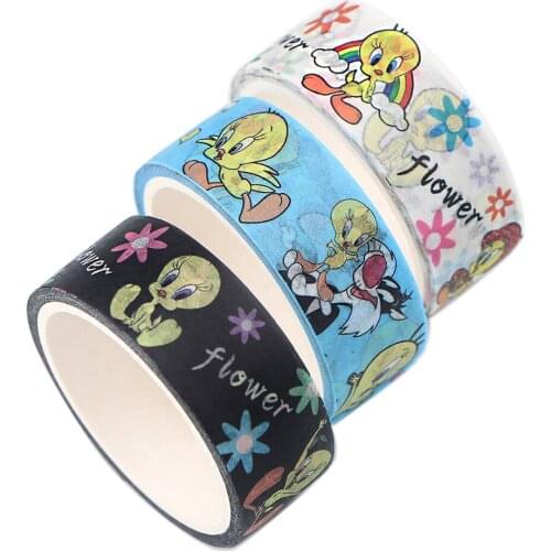 JF704 Funny Cat Washi Tapes Cartoon Stickers DIY Scrapbooking Masking Tapes School Supply Gift Adhesive Paper Tape