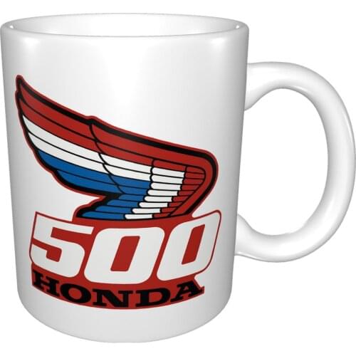 Classic Honda - Honda 500 Motorbike Emblem All To Mug Coffee Cup Coffee Mug Gift Skull