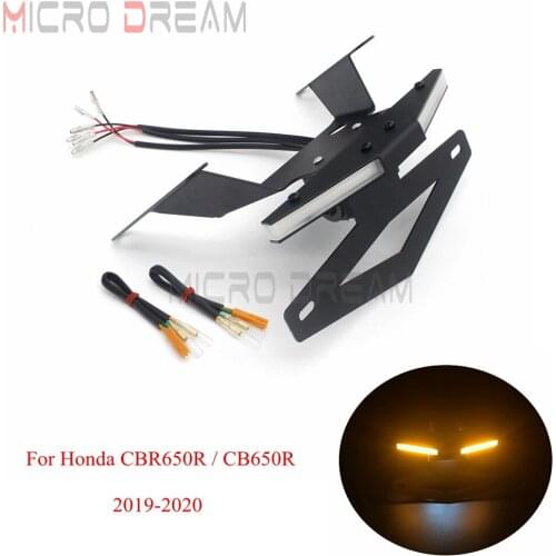 Tail Tidy Fender Eliminator Kit For Honda CBR650R/CB650R 2019-2020 CB 650R CBR 650R Amber LED Turn Signals Number Plate Bracket