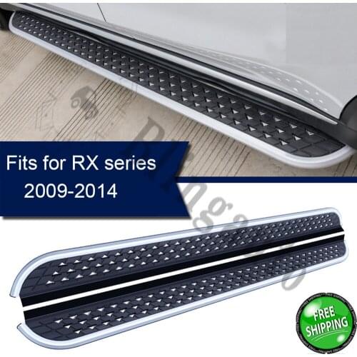 Fits for L.exus RX 2009-2014 2Pcs left right running board side steps nerf bar car pedal side stairs