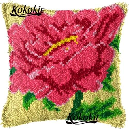 Crocheting Rug Kits Yarn Patchwork Pillowcase latch hook rug pillow making kits counted cross stitch kits for embroidery carpet