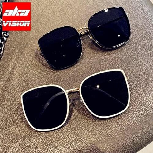 AKA VISION Oversized Sunglasses Women Fashion Cateye Eyeglasses Women Luxury Brand Glasses for Women/Men Gafas De Sol Mujer 2021