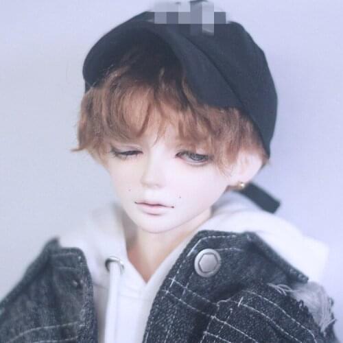 BJD doll wig suitable for 1-3 1-4 1-6 size fashion wig soft silk short hair fake doll accessories