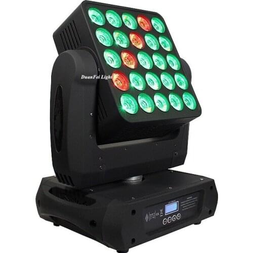 10pcs/lot 25x12w rgbw blinder led dmx 4in1 led beam moving head matrix led quad color dot pixel dj led matrix blinder light