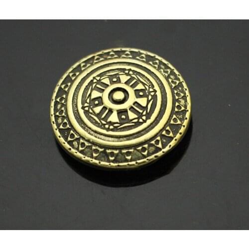 DIY leather craft solid brass wallet decoration screws button dia 25mm 5pcs/lot