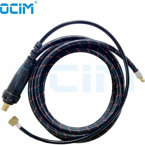 Tig Welding Cable For WP17 WP9 Torch 4M With Euro Connector 35-70,M16 Gas Nut