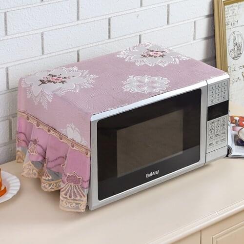Modern New Household Tablecloth Oven Cloth Cover Towel Microwave Oven Dust Cover Storage Bag Snow Flower Microwave Oven Cover