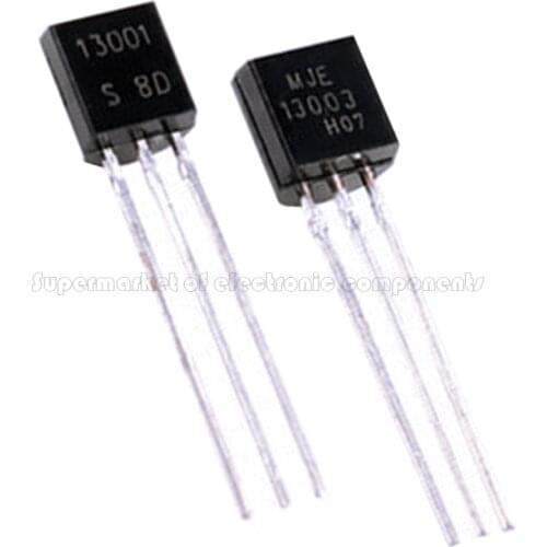 100PCS MJE13001 MJE13003 PCR406J 13001 PCR406 13003 TO92 Transistor