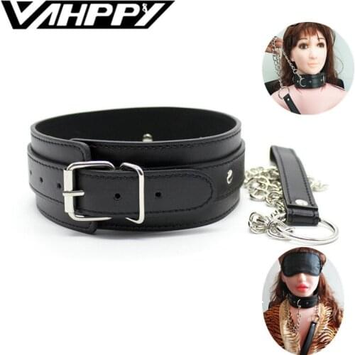 Adult Games Bdsm Sex Bondage Restraints PU Leather Collar Sex toys for Couples Women Menottes pour le sexe Esposas para el sexo