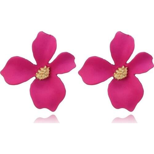 Korean Style Cute Flower Stud Earrings For Women 2019 New Fashion Sweet Earrings Femme Brinco Jewelry Dropshipping