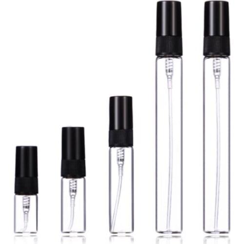 2ml 3ml 5mL 10ml Mini portable transparent spray bottle Separate Small perfume-bottle travel sample bottles SN589