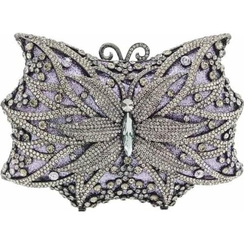 20x12CM Clutch Bag Diamond Dinner Bag Butterfly Diamond-studded Clutch Bag Banquet Bag Party Evening Bag a6567