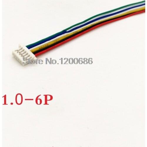 SH1.0 6Pin Male Plug Connector With Wire Cable 8cm