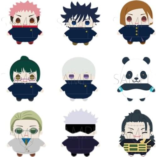 Anime Dolls 9CM Stuffed Jujutsu Kaisen Nanami Kento Panda Inumaki Toge Gojou Satoru Yuuji Ryoumen Sukuna Kawaii Pandent Gift Toy