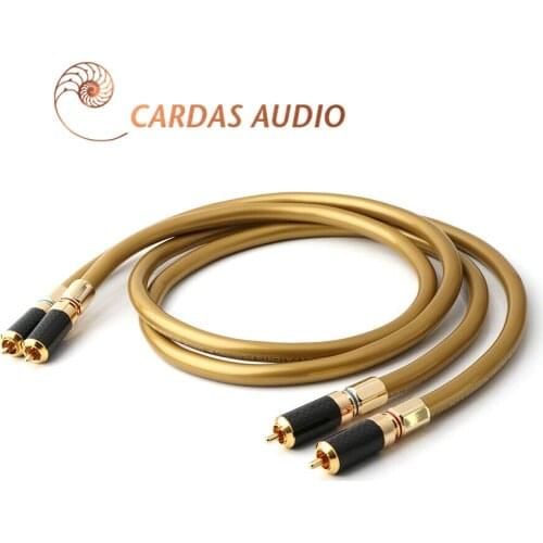 Hifi Audio Cardas Hexlink Golden 5-C With Carbon Fiber RCA Plug Connector Cable Hi End RCA Cable Audio Cable