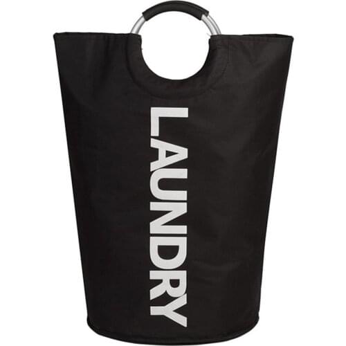 82L Large Laundry Basket Collapsible Fabric Laundry Hamper, Foldable Clothes Bag Handles Travel Bathroom Folding Washing Bin