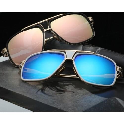 Large Fashion Mens Sunglasses Mens Luxury Brand Square Sunglasses Mens Retro Sunglasses Ladies