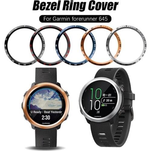 For Garmin Forerunner 645 Bezel Ring Styling Frame Case Cover Protection For Forerunner 645 Music Anti Scratch Protector Ring