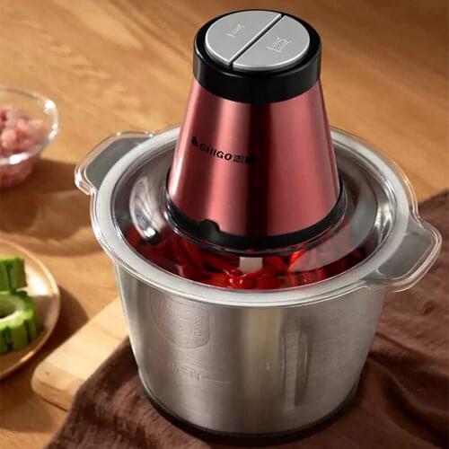 Electric Meat Chopper 304 Stainless Steel Meat Grinder Mincer 2 Speeds 3L Capacity Food Processor Cutter Slicer
