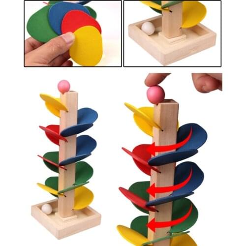 1Set Montessori Block Disassembled Interactive Educational Baby Blocks Toddlers Sensory Stacking Blocks Tumble Block