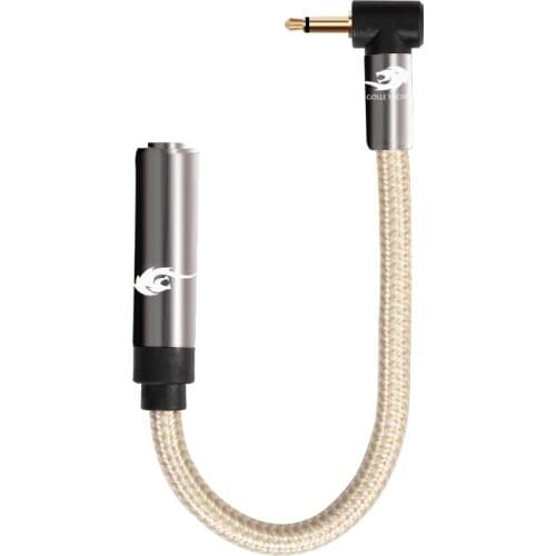 Conversion Cable MONO Mini Jack 3.5mm to MONO 6.35mm Female for Eletronic Organ 1/4" to 1/8" 3.5 Mic OFC Cable 20cm