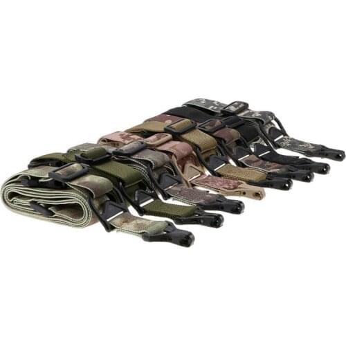 Camo 2 Point Tactical Rifle Sling Military Wargame Paintball Hunting Adjustable Gun sling Strap Survival Bungee Tool Accessories