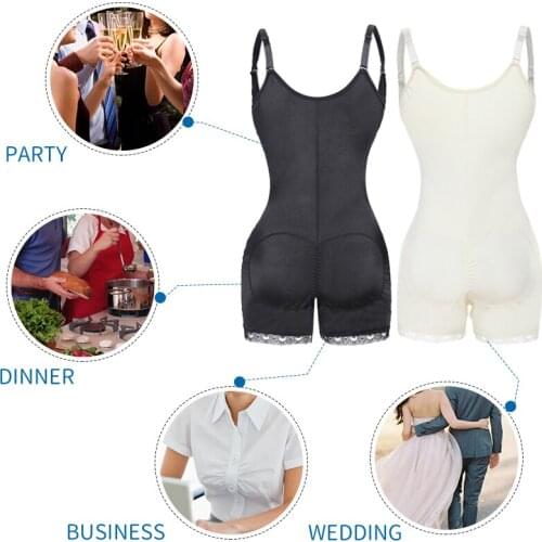 Bodysuit Shapewear Full Body Shaper Waist Trainer Women Abdomen Shapers Tummy Control Slimming Sheath Seamless Briefer Corset