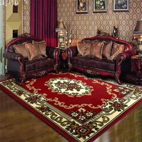 Red Morocco Wilton Carpet Soft For Living Room Bedroom Bedside Hotel Persian Carpet Kilim Modern Factory Direct Supply