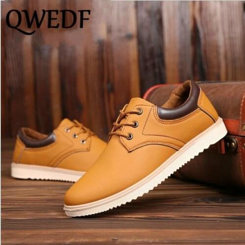 QWEDF 2019 new Mens Shoes Style men Breathable soft walking Shoes Lace Up walking Shoes Male Flats Shoes XC-22