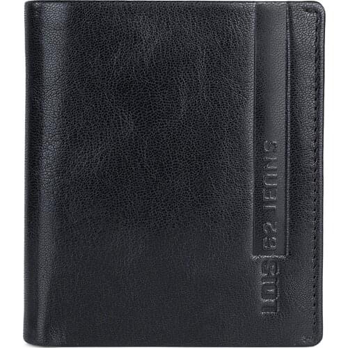 Mens leather wallet, perfect for 50 s, thin and very well-compartmentalized for Lle