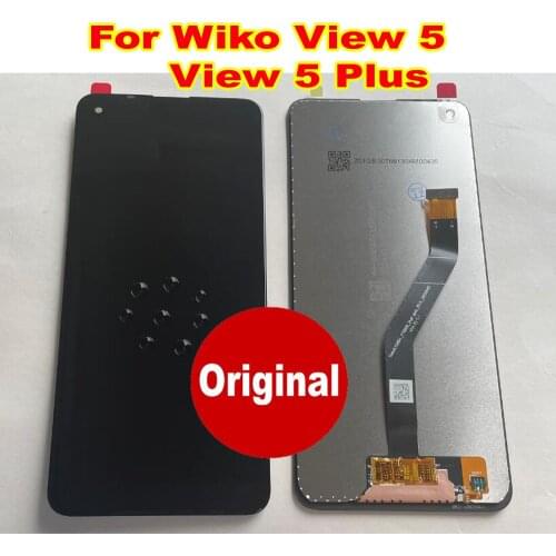 Original New For Wiko View 5 / View 5 Plus LCD Display 10 Point Touch Screen Digitizer Assembly Glass Sensor Phone Pantalla