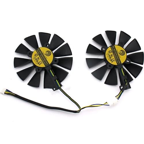 Durable PLD09210S12HH Graphics Card Fan Replacement Cooling Fan for ASUS GTX1060 1070 RX480 P106-100 Repair Parts