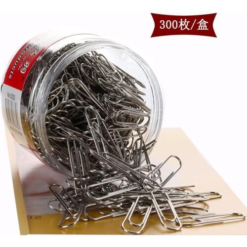 Color Back Office Stationery Nickel-plated Silver Paper Clip Creative Bookmark 28mm