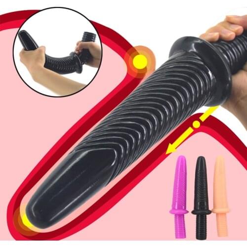 Super Huge Dildo Stick With Screw Handle Long Penis Big Dick Sex Toys for Females Lesbian Anal Dildo Butt Plug Masturbate Tools